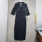 Alex Evenings 2 Piece Mother Of The Bride Dress Women s 12 Petite Black Metallic