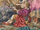 Vintage French Tapestry  Medieval Pictorial  Cozy Wall Decor 2x3 Ft