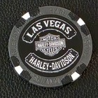 Las Vegas Hd - Nevada  gray black Wide Print  Harley Davidson Poker Chip