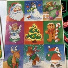 Huge Lot Vtg Christmas Stickers Variety Santa Snowmen More