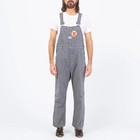 Vintage 1950s Hercules Railroad Striped Overalls 38x29 Lone Star Beer Patch