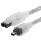 Ieee 1394 Fire Wire Ilink Dv Cable 6 Pin To 4 Pin  Male-male 5ft