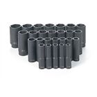 Grey Pneumatic 1326md 1 2  Drive Impact Deep Well Metric Master Socket Set