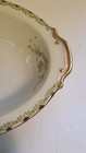 Vintage Transor Ware Oval Veggie Bowl Gold Trim Floral Design 10 75 