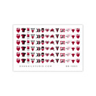Chicago Bulls Basketball Nail Decals Water Transfer Nail Art Bb-1003