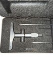 Vintage Starrett Mechanical Depth Micrometer Set W  4 Rods And Fitted Case