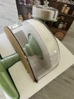 Pioneer Woman Jadeite 10    Cake Stand W Glass Dome Timeless Beauty New In Box 
