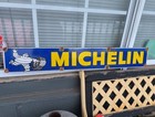 Vintage Large Michelin Tires 36  Porcelain Enamel Gas Oil Sign  