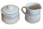Nova Studio Terrazzo Ceramic Pastel Creamer  Sugar  4 Coffee Cups Mboo2