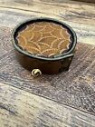 Vintage Leather Coaster Set