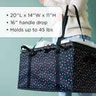 Creative Memories Rainbow Dots Deluxe Collapsible Bag - Carrier storage New