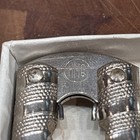 Vintage Hmq 1 Nut Cracker And 6 Nut Pick Set In Original Box Nickel Plated Steel