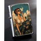 Zippo Bike Ride Route 66 Anime Girl With Cigar Lighter  Fine Art Design