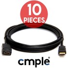 10 Pcs Hdmi Extension Cord 10 Ft 4k Hdmi Male To Female Cable Hdtv Projector Pc