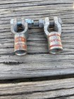 Lot Of 2 Top Post 2 0 Gauge Positive Battery Terminals Nos