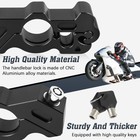 Motorcycle Handlebar Grip Lock Anti-theft Throttle Clutch Brake Lock With 2 Keys