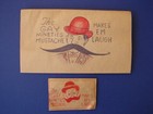 2 Diff Vintage The Gay Nineties Mustache Makes Em Laugh Comedy Novelty Japan Toy