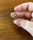 Antique Signet Ring - 10k Gold Men s - Initial M - Size 10 25