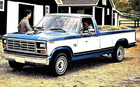 1984 Ford F-series Pickup Sales Brochure Catalog   20 Pages   11  X 11 