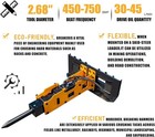 Skid Steer Hydraulic Breaker Hammer Attachment For Bobcat Concrete