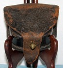 Authtic Us Civil War Union Leather Percussin Cap Box Made By E  Gaylord
