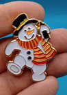January 2010 Geocaching Snowman Geocoin And Matching Pin Set Un-activated New