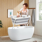 Foldable Dog Bath Tub Dog Washing Station For Bathing   Grooming For Small Pet 