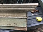  C1870 Victorian Antique Door Header Pediment Crusty Paint 59 5  X 13 5 X 7 
