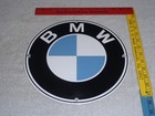 Vintage  bmw German Car  11 3 4  Porcelain Metal Sports Truck Gasoline Oil Sign 