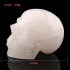 5 1   Natural Quartz Rock Carved Crystal Skull crystal Healing super Realistic