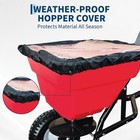 130 Lbs Tow Behind Broadcast Spreader Adjustable Stream For Seed Fertilizer