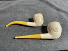 White Meerschaum Estate Tobacco Smoking Pipe Lot