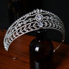 Vintage Silver Crown Tiara Real Metal Gift Birthday Diadem Birthday Bridal