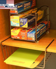 3 Tier Kitchen Wrap Organizer Rack Cabinet Food Wrap Foil Paper Roll Holder