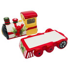 Pfaltzgraff Christmas Heritage Train Sculpted Pierced Tea Light Candle Holder