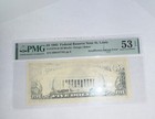 Pmg 53 Epq ppq  5 Federal Reserve Note Error - Insufficient Inking