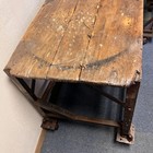 Vtg Handmade Steel Industrial End Table Side Table Nightstand Machine Age Iron