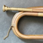 Vintage Bugle India Solid Brass Copper Horn 12  With Mouthpiece