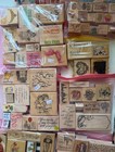 Rubber Stamps Lot Of 270 Mostly Wood Most Unused Christmas Animals   Variety
