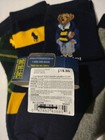 2-4t Toddler Boys Ralph Lauren      Polo Bear Crew Socks Polo Football Bear 4 Pai