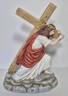 Home Interiors Jesus Figurine  road To The Crucifixion  Statue 14023-01 Vtg  Ue6