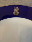 Vtg Ritz-carlton Hotel Charger Plate 12 Cobalt Blue   Gold Lion Homer Laughlin