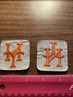 Vintage New York Mets 2    Embroidered Cloth Patches - Lot Of 4