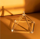 10 Inch Quartz Clear Crystal Singing Pyramid Bowl Sound Energy Sound Heal Gift