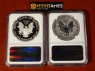 2012 S Reverse Proof Silver Eagle Ngc Pf69   Pf69 Er 2 Coin San Francisco Set