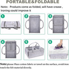 Baby Diaper Caddy Organizer With Handle  Portable Nursery Storage Bin And Car Or