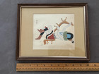 Framed Beatien Yazz Signed Navajo Native American Silk Screen Print