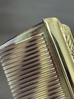 Vintage Antique Germany Tortoise Shell Gold Trim Vanity Dressing Comb