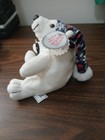 Coca-cola Polar Bear In Blue Night Cap Bean Bag Plush 6 Inch