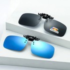 4 Color Grey Lenses Polarized Sunglasses Clip On Flip Up Uv 380 Driving Fishing